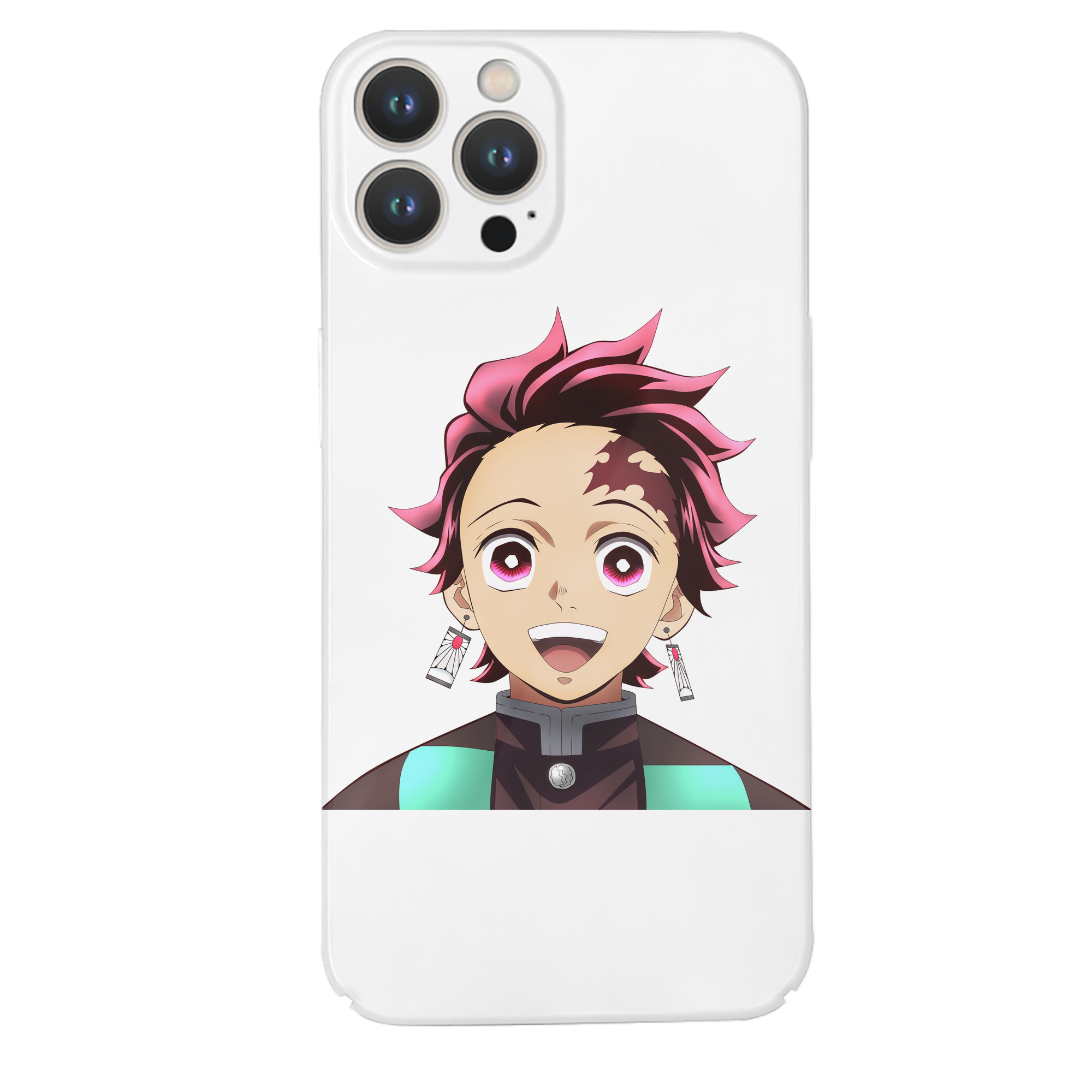 （画像用） 鬼滅の刃 竈門 炭治郎／かまど たんじろう Kamado Tanjirou 【iPhone 14シリーズ対応】ハードケース